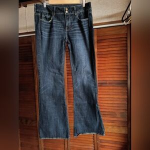 American Eagle Outfitters Dark Blue Flare Jeans